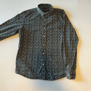 American Rag Mens Medium Button Up Patterned Floral